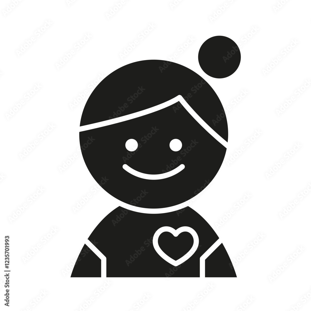 Volunteer icon in glyph style Volunteer icon in glyph style