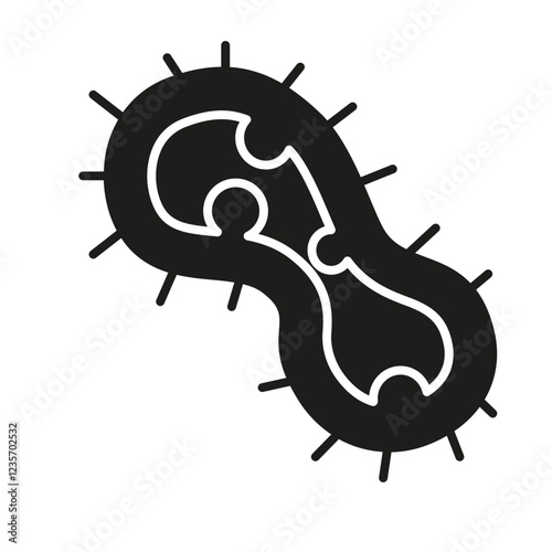 Virus icon in glyph style