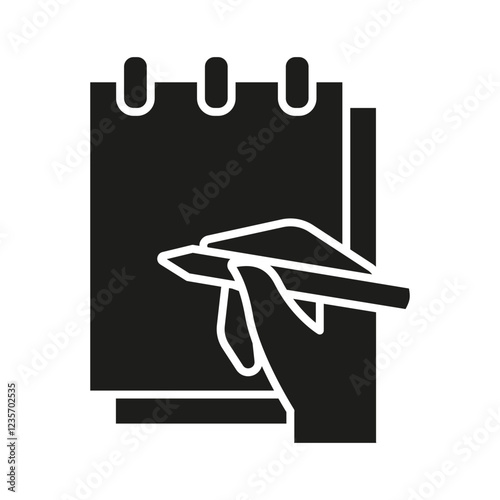 take note icon in glyph style