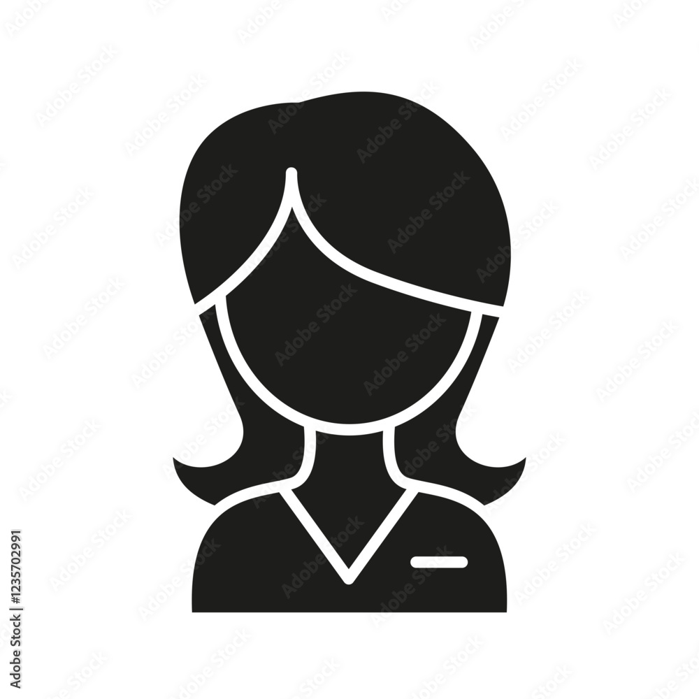 Mustache icon in glyph style Mustache icon in glyph style