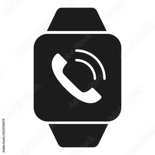Smartwatch icon in glyph style