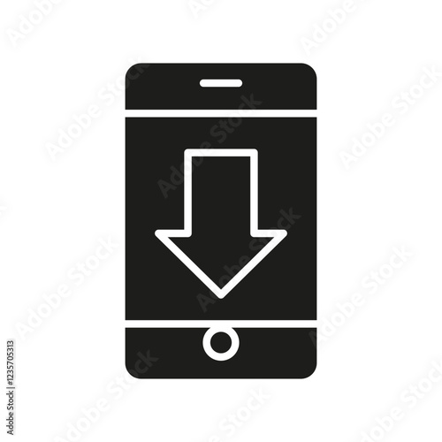 Free Download Phone icon in glyph style - GFXLoad