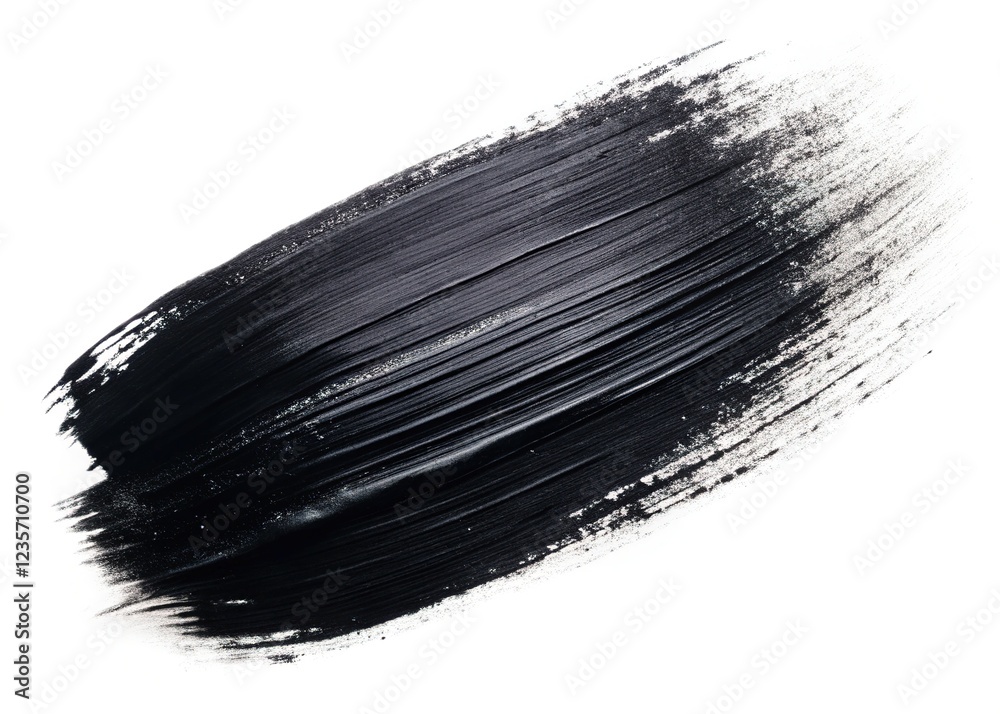 White backdrop highlights dynamic black brushstrokes. Modern abstract. White backdrop highlights dynamic black brushstrokes. Modern abstract.