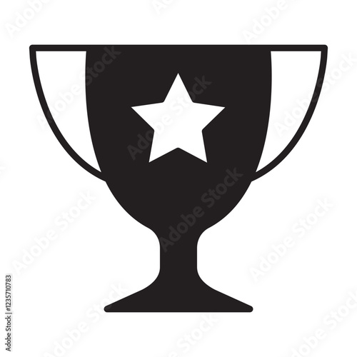 Award icon in glyph style