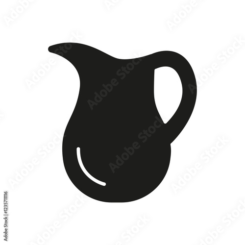Milk icon in glyph style