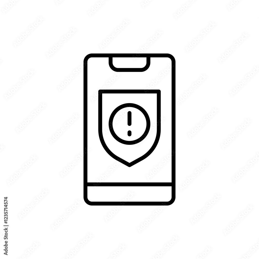 System error outline icons, minimalist vector illustration ,simple transparent graphic element .Isolated on white background System error outline icons, minimalist vector illustration ,simple transparent graphic element .Isolated on white background