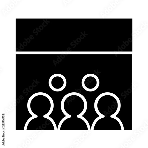Protest icon in glyph style