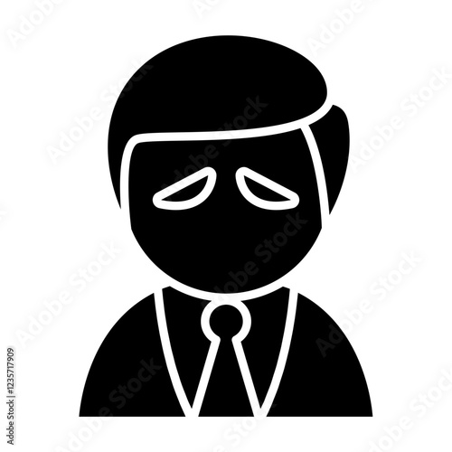 Bankrupt icon in glyph style