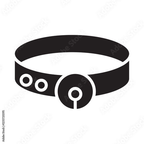 Collar icon in glyph style