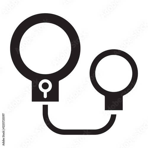 Sex toy icon in glyph style