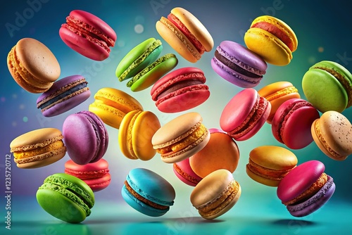 Wallpaper Mural A colorful macaron masterpiece, a floating feast. Torontodigital.ca