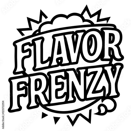 Flavor Frenzy typography t shirt