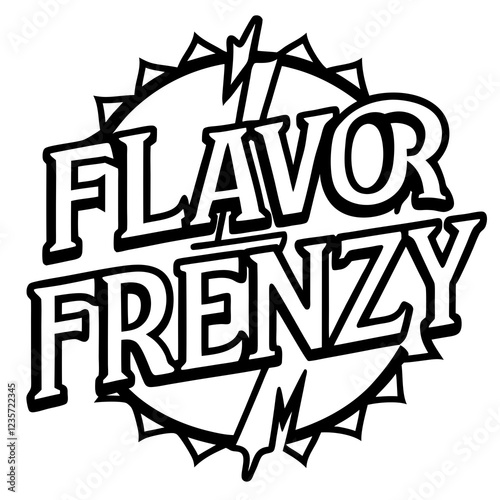 Flavor Frenzy typography t shirt