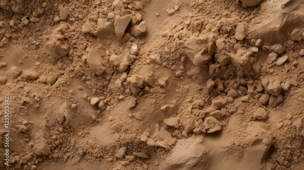 a pile of dirt with a white background