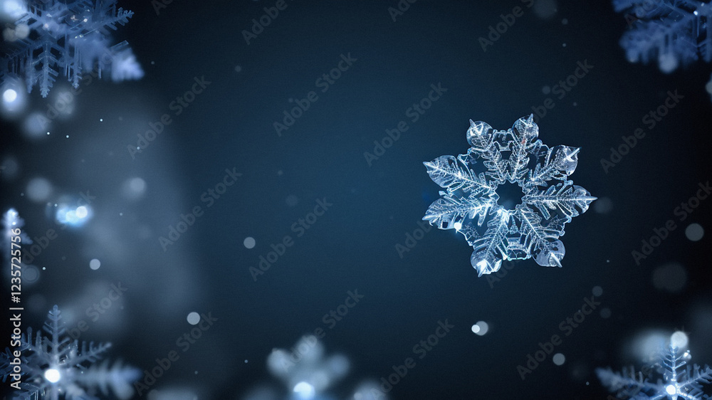 Fototapeta premium Snowflakes, technological sense, Christmas, Easter, background, templates, festivals.