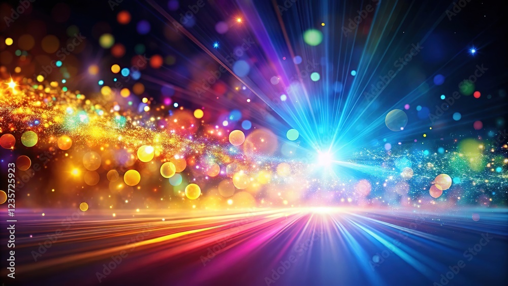 Fototapeta premium Playful light design, dark background, ready for your text.