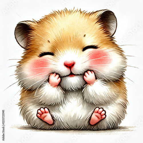Happy Hamster with a Cheerful Smile