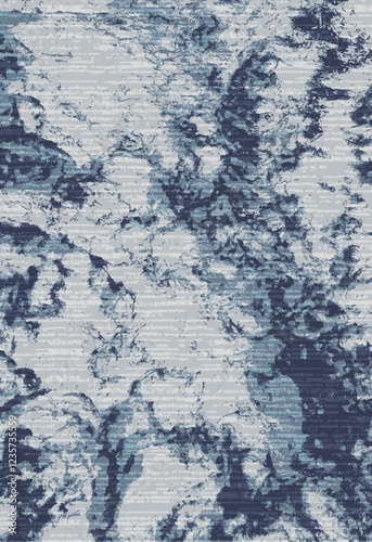 Kilim and Navajo Vector Carpet modern Pattern with trending colors in high resolution
