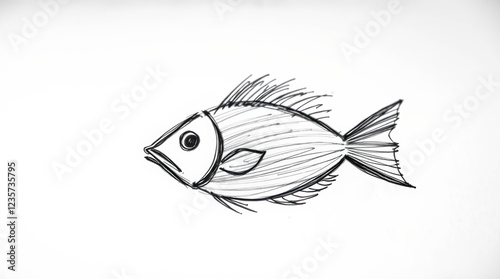 Fish drawing tutorial easy step by step guide for beginners and kids art lesson sketch