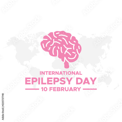 International Epilepsy Day observed every year on February 10. Vector Epilepsy banner, flyer, poster and social medial template design.