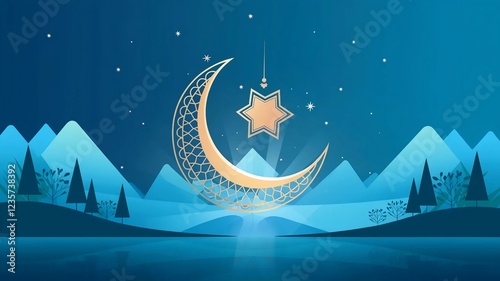 Ramadan Radiance Moonlit Lanterns of Faith