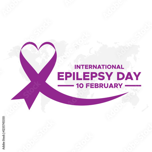 International Epilepsy Day observed every year on February 10. Vector Epilepsy banner, flyer, poster and social medial template design.