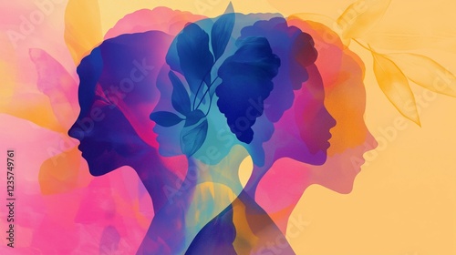 Abstract Artistic Representation of Sexual Dysfunctions and Gender Dysphoria with Symbolic Human Forms. Thoughtful Visualization of Emotional Complexity and Identity Struggles Related. Mental health