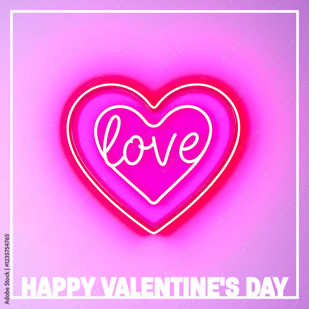 Happy Valentines Day Love Heart Social Square Happy Valentines Day Love Heart Social Square