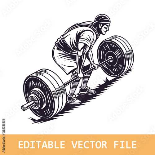 body builder man vector illustration
