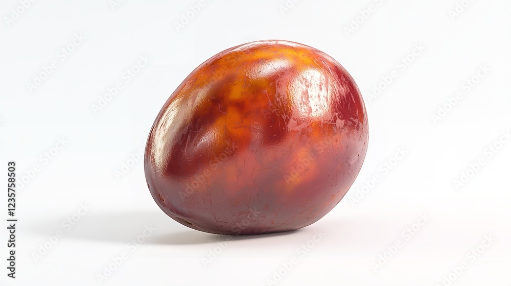 Fototapeta premium Chestnut, isolated on white background, full depth of field, ai