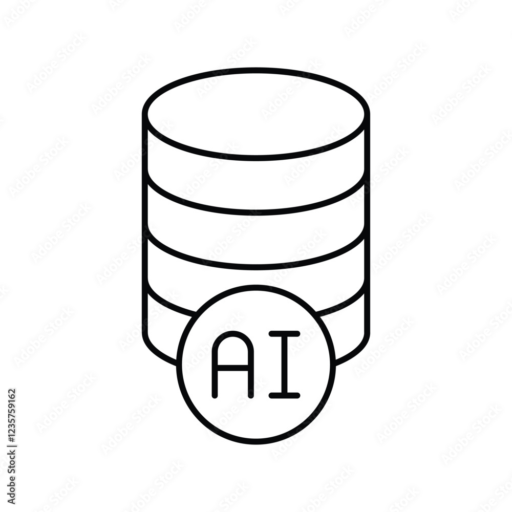 Ai Database thinline icon , vector, pixel perfect, illustrator file
Ai Database thinline icon , vector, pixel perfect, illustrator file