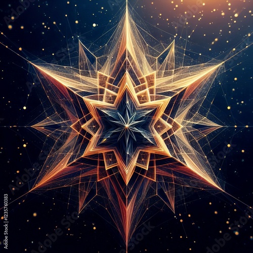A star between geometric forms