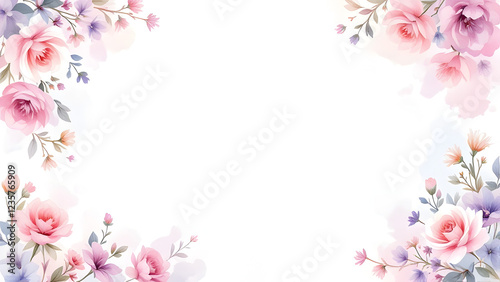 frame of flowers