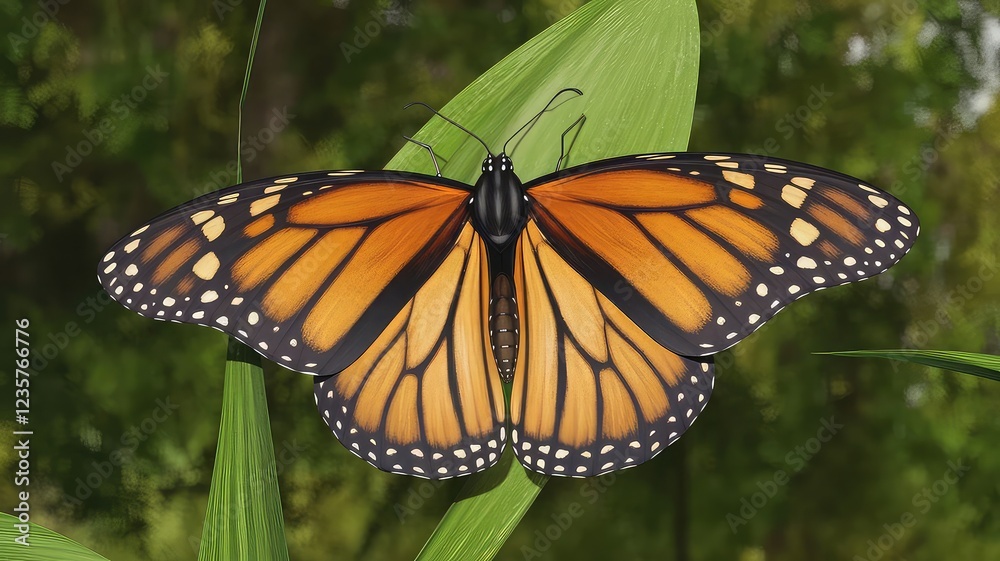 Fototapeta premium monarch butterfly on a flower