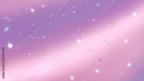Dreamy pastel background with a soft pink and purple gradient, sprinkled with twinkling stars and subtle sparkles, perfect for magical, whimsical, and celestial-themed designs.