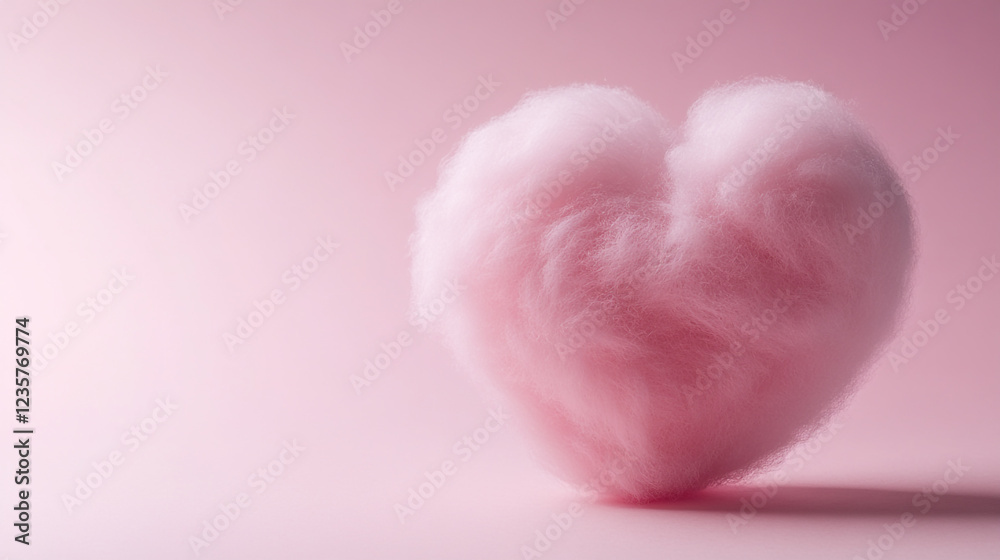 Pink Fluffy Heart Shaped Cotton Candy Sweet Treat Valentine love soft food airy cute sugar light Pink Fluffy Heart Shaped Cotton Candy Sweet Treat Valentine love soft food airy cute sugar light
