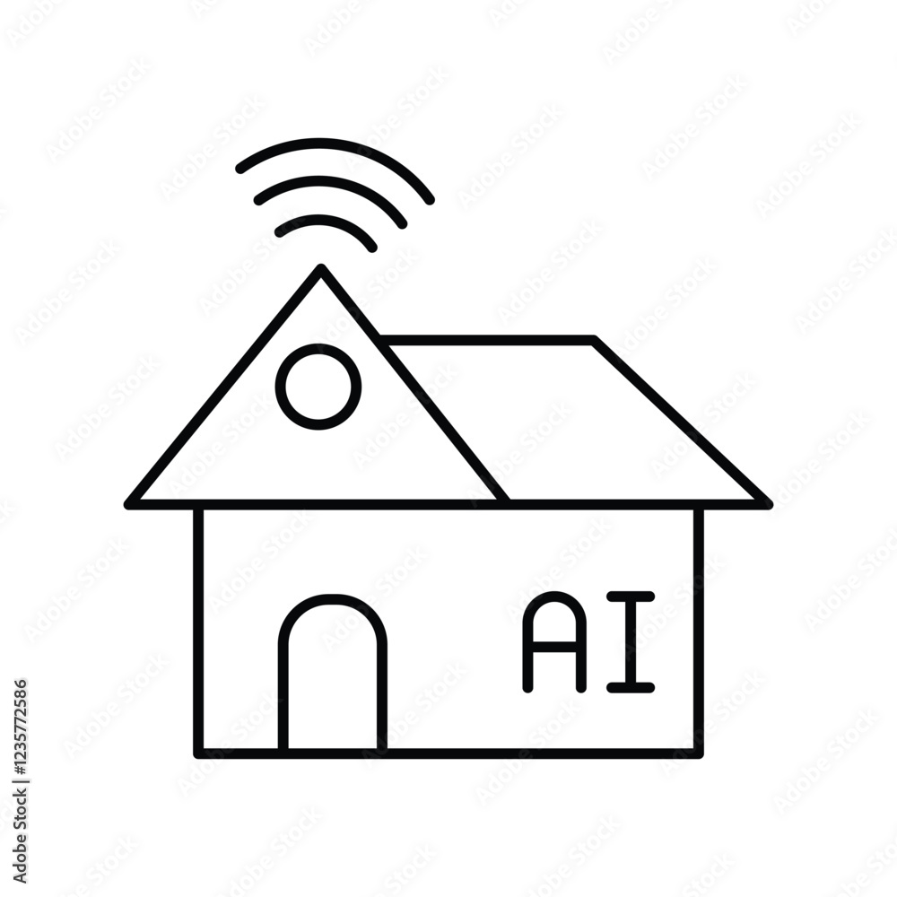 Smart Home thinline icon , vector, pixel perfect, illustrator file
Smart Home thinline icon , vector, pixel perfect, illustrator file