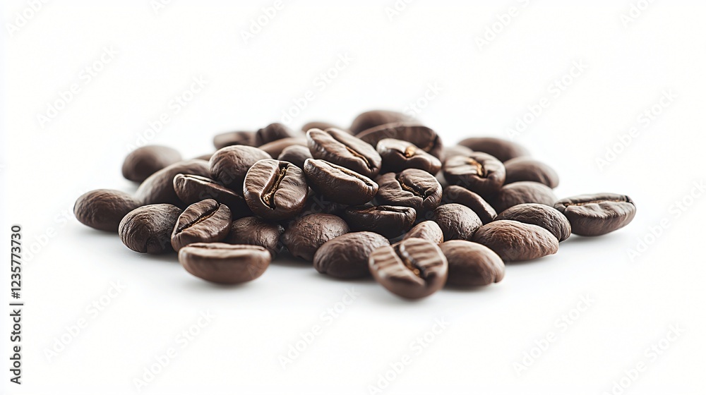 Roasted coffee beans, close-up, food background Roasted coffee beans, close-up, food background