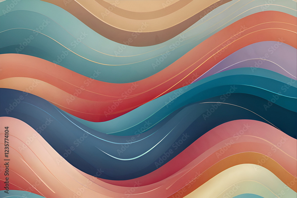 Abstract flowing multi-color waves seamlessly blend vibrant hues to create a modern and captivating design. Abstract flowing multi-color waves seamlessly blend vibrant hues to create a modern and captivating design.