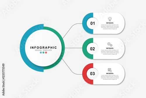 Wallpaper Mural Vector Infographic label design template with icons and 3 options or steps. for your business data. Vector Illustration. Torontodigital.ca