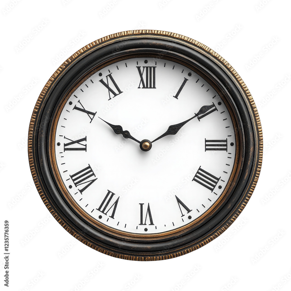 clock isolated on white clock isolated on white