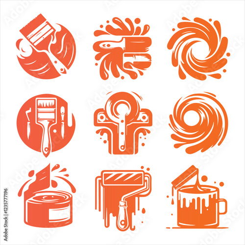 Paints Logo Design