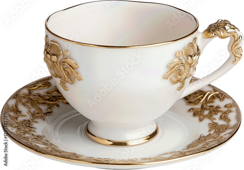 Golden Teacup Charm