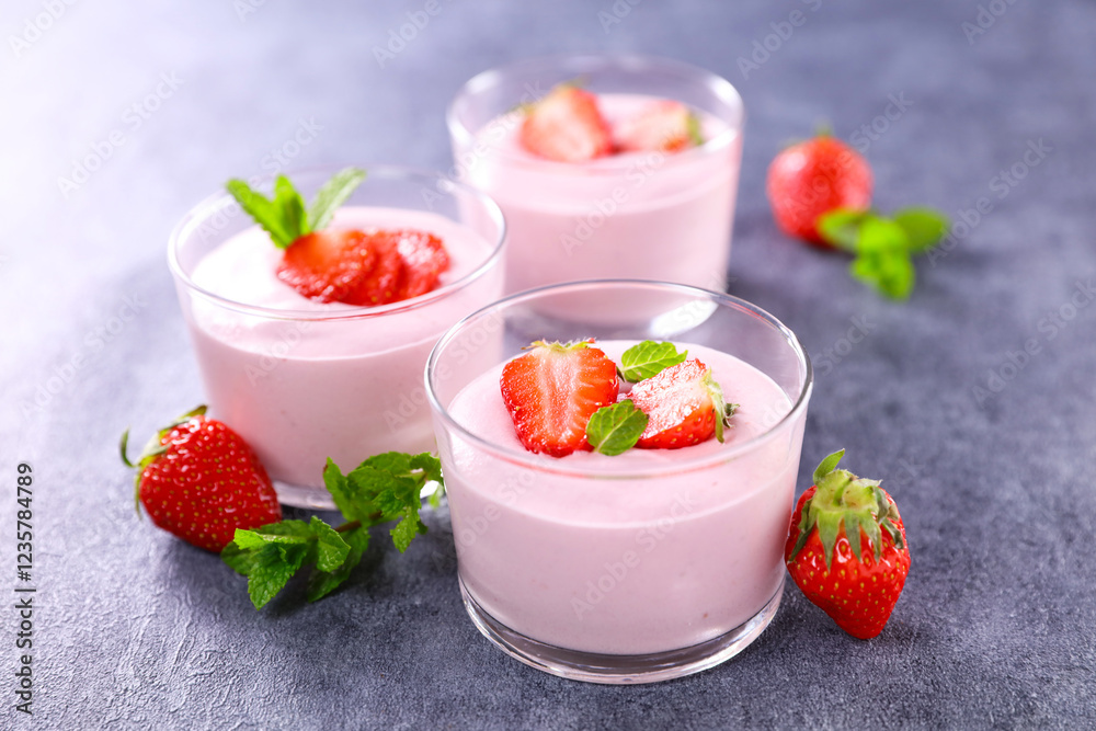 delicious strawberry mousse