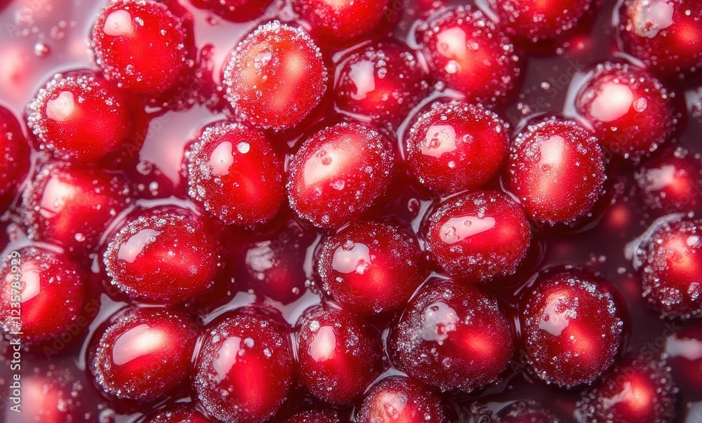 Fresh red cherries soaking in water Fresh red cherries soaking in water