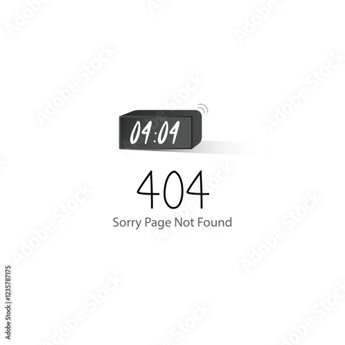 404 error page not found web illustration concept