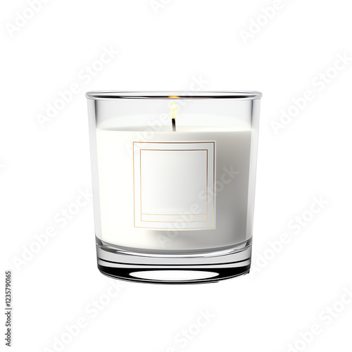 a candle in a glass