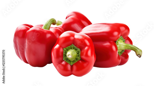 a group of red peppers photo