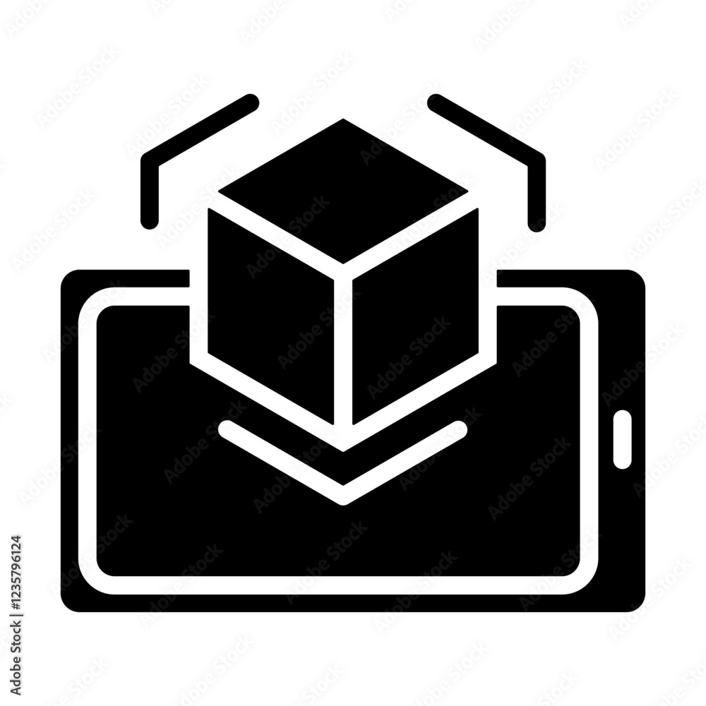 Ai Augmented Reality Icon Ai Augmented Reality Icon