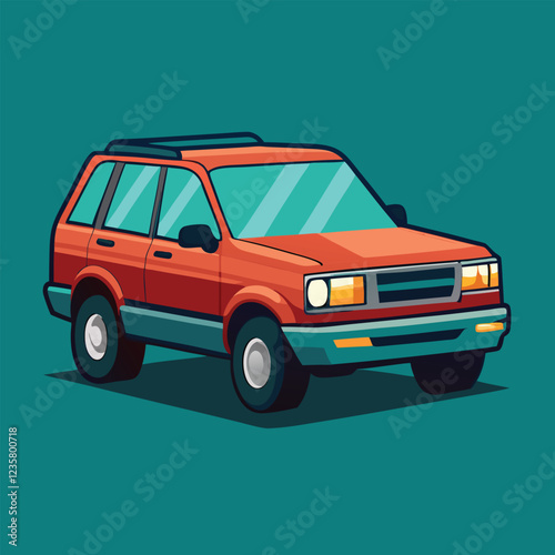 SUV car illustration  vector